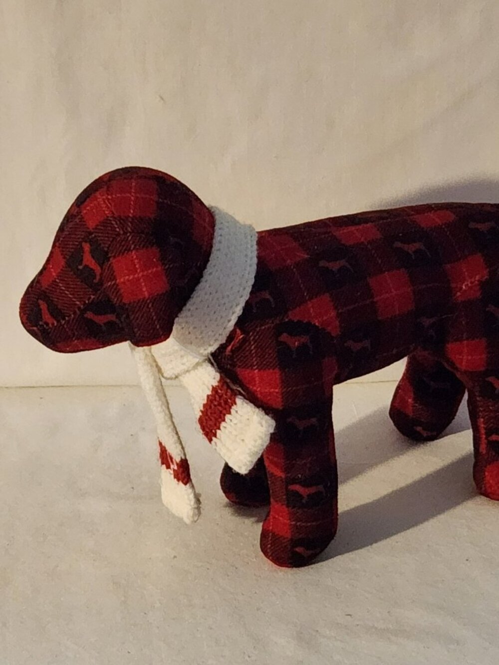 Victoria's Secret PINK pup red tartan NWT